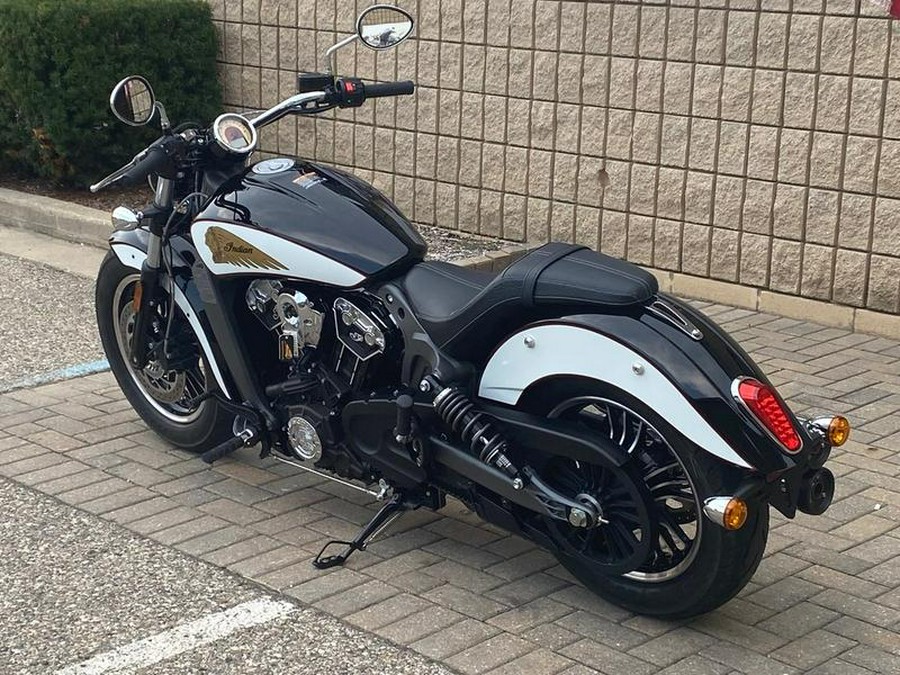 2018 Indian Motorcycle® Scout® Icon ABS Thunder Black/White/Red Pinstripe