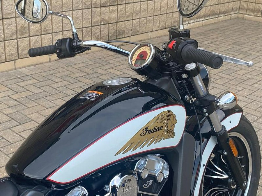 2018 Indian Motorcycle® Scout® Icon ABS Thunder Black/White/Red Pinstripe