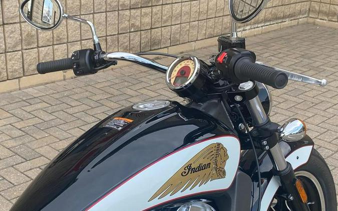 2018 Indian Motorcycle® Scout® Icon ABS Thunder Black/White/Red Pinstripe