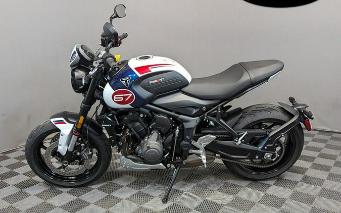 2025 Triumph Trident 660 Triple Tribute Edition Snowdonia White