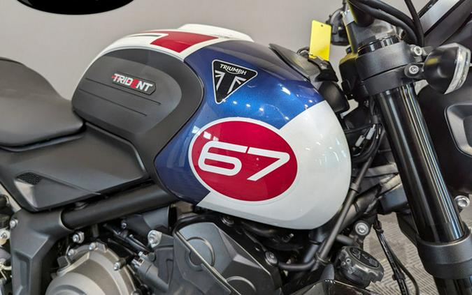 2025 Triumph Trident 660 Triple Tribute Edition Snowdonia White