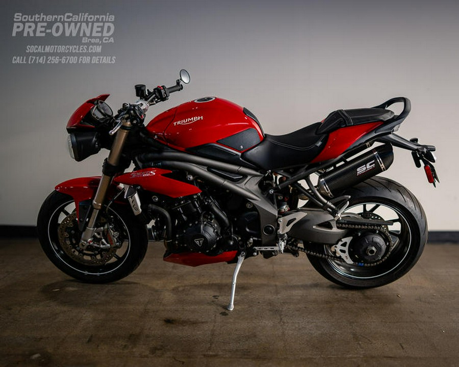 2017 Triumph Speed Triple S ABS Diablo Red