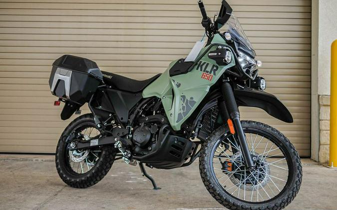 New 2024 KAWASAKI KLR 650 ADVENTURE ABS PEARL MATTE SAGE GREEN