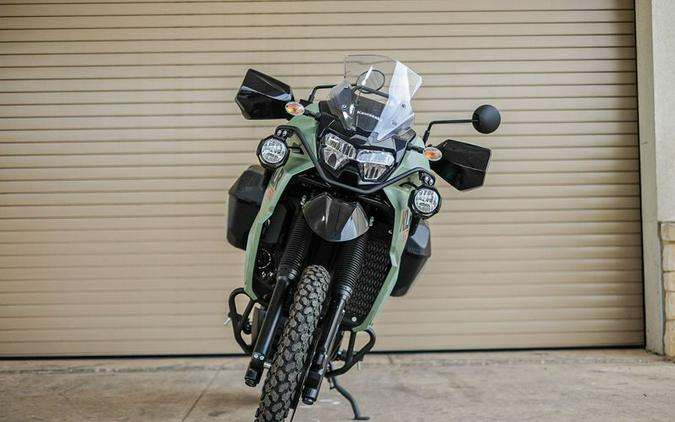 New 2024 KAWASAKI KLR 650 ADVENTURE ABS PEARL MATTE SAGE GREEN