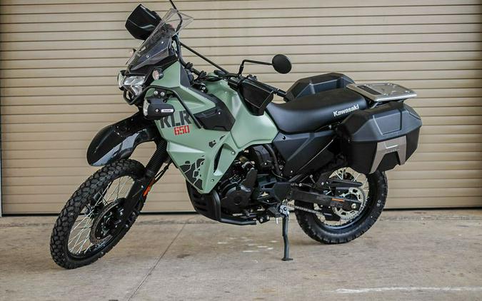 New 2024 KAWASAKI KLR 650 ADVENTURE ABS PEARL MATTE SAGE GREEN