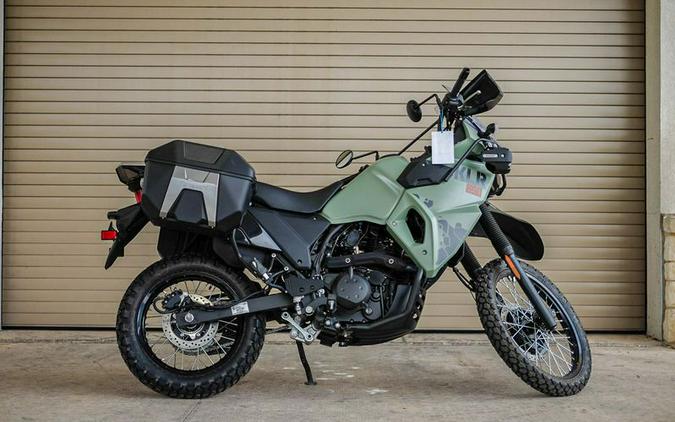 New 2024 KAWASAKI KLR 650 ADVENTURE ABS PEARL MATTE SAGE GREEN