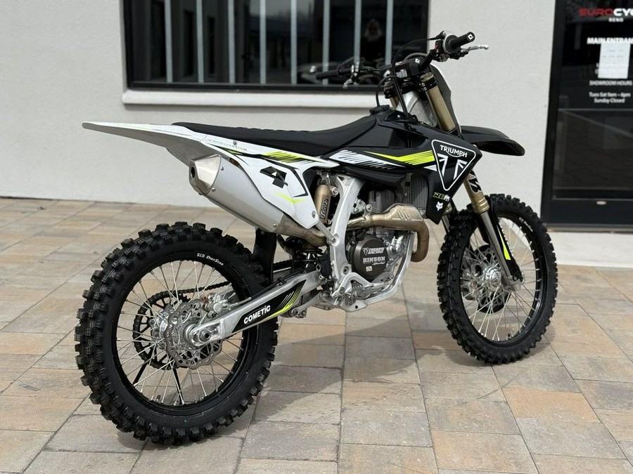 2025 Triumph TF 450-RC Edition Jet Black/Pure White