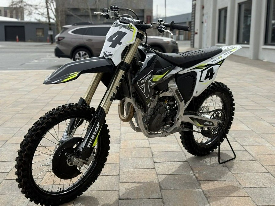 2025 Triumph TF 450-RC Edition Jet Black/Pure White