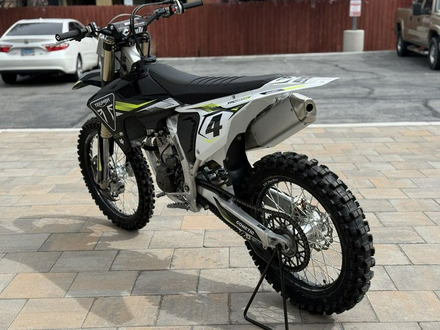 2025 Triumph TF 450-RC Edition Jet Black/Pure White