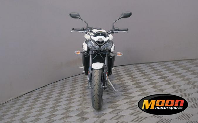 2024 Triumph STREET TRIPLE R Crystal White