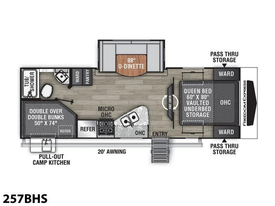 2023 Coachmen Freedom Express Ultra Lite 257BHS