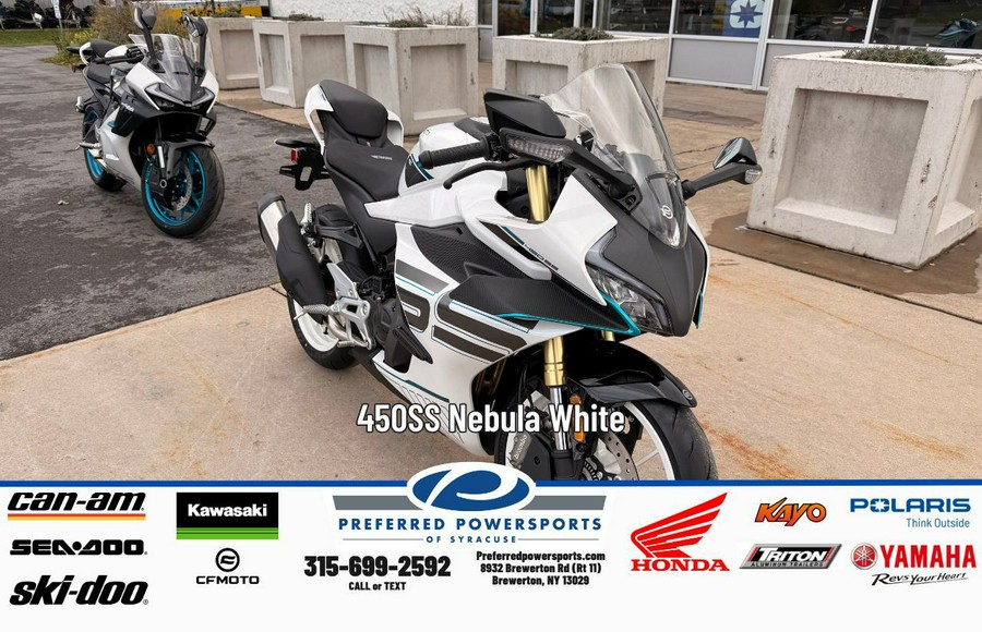 2026 CFMOTO 450SS Nebula White