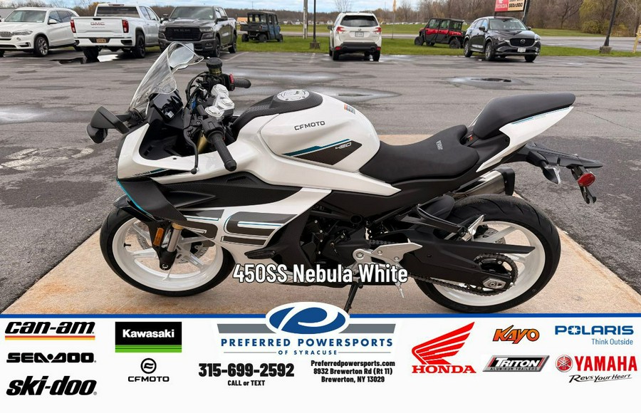 2026 CFMOTO 450SS Nebula White