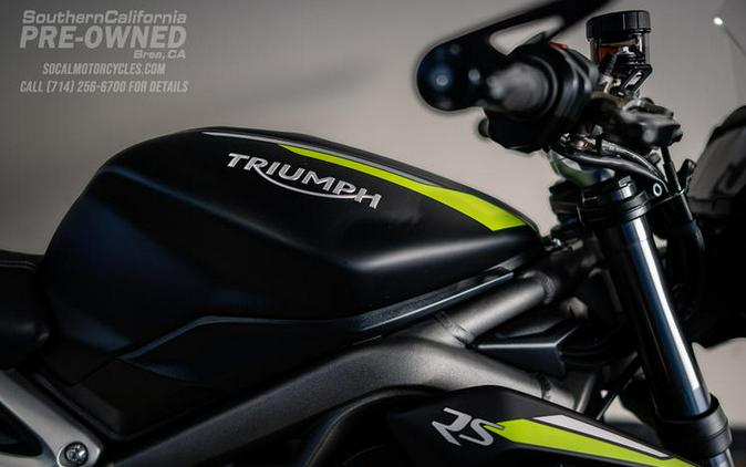 2022 Triumph Street Triple RS Matte Jet Black
