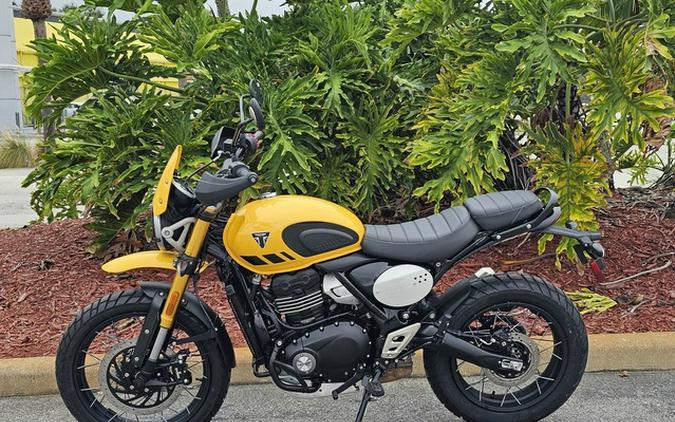 2026 Triumph Scrambler 400 XC Racing Yellow