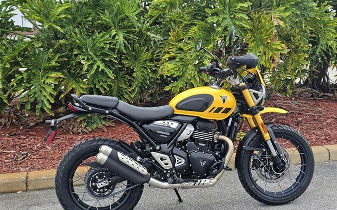 2026 Triumph Scrambler 400 XC Racing Yellow