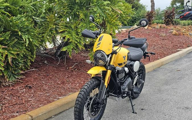 2026 Triumph Scrambler 400 XC Racing Yellow