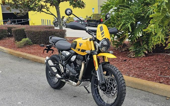 2026 Triumph Scrambler 400 XC Racing Yellow