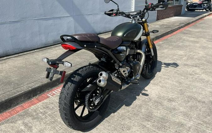 2024 Triumph Scrambler 400 X Matte Khaki Green / Fusion White