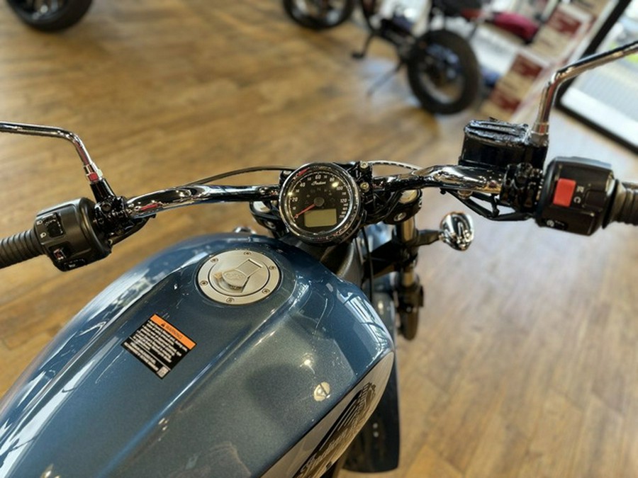 2021 Indian Scout ABS Icon Blue Slate MetallicCobra Silver