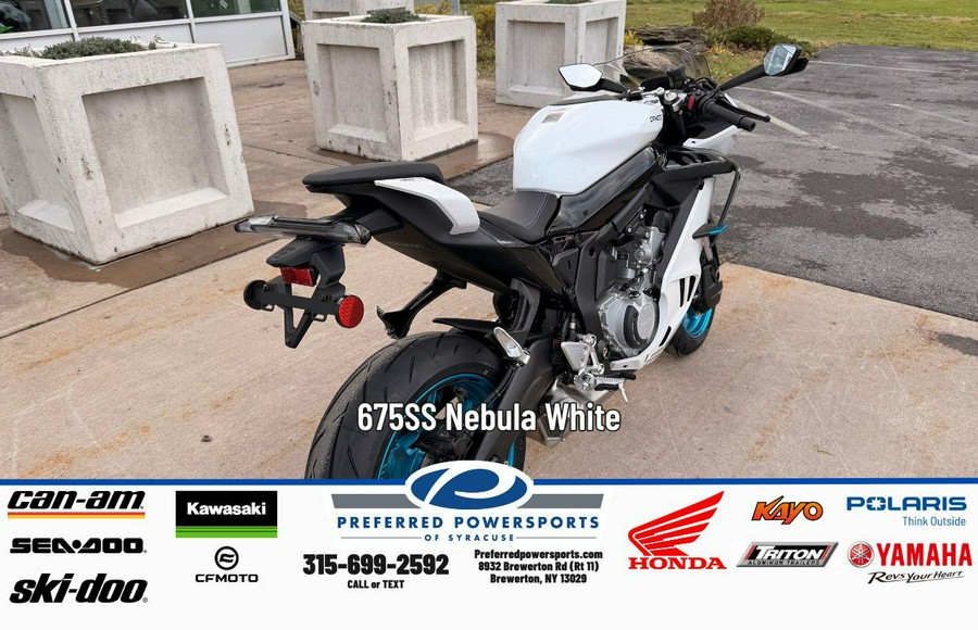2026 CFMOTO 675SS Nebula White