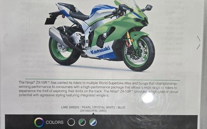 2024 Kawasaki Ninja ZX-10R 40th Anniversary Edition ABS