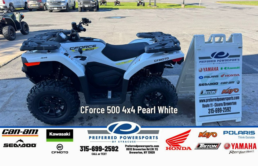 2026 CFMOTO CForce 500 Pearl White