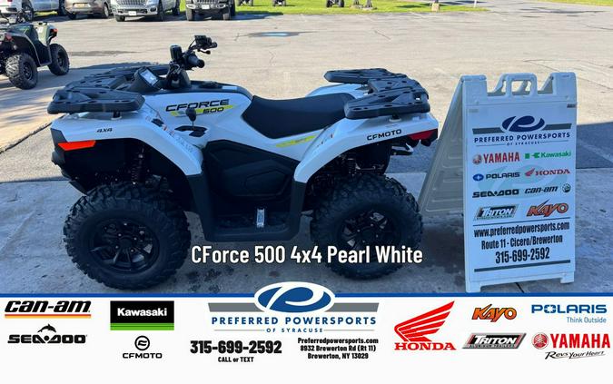 2026 CFMOTO CForce 500 Pearl White