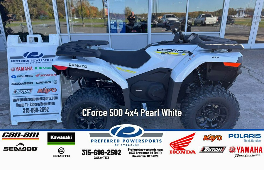 2026 CFMOTO CForce 500 Pearl White