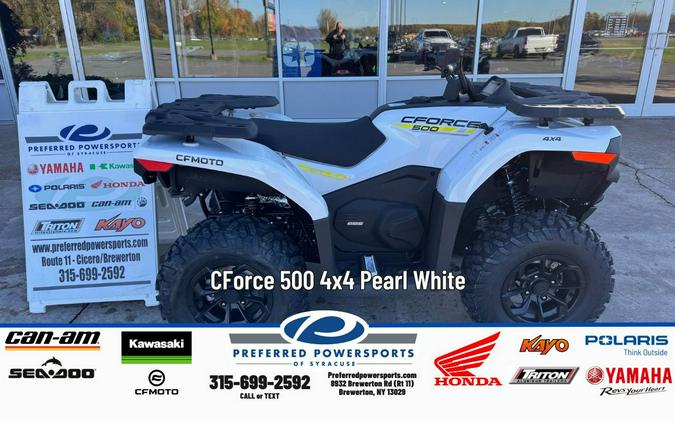 2026 CFMOTO CForce 500 Pearl White
