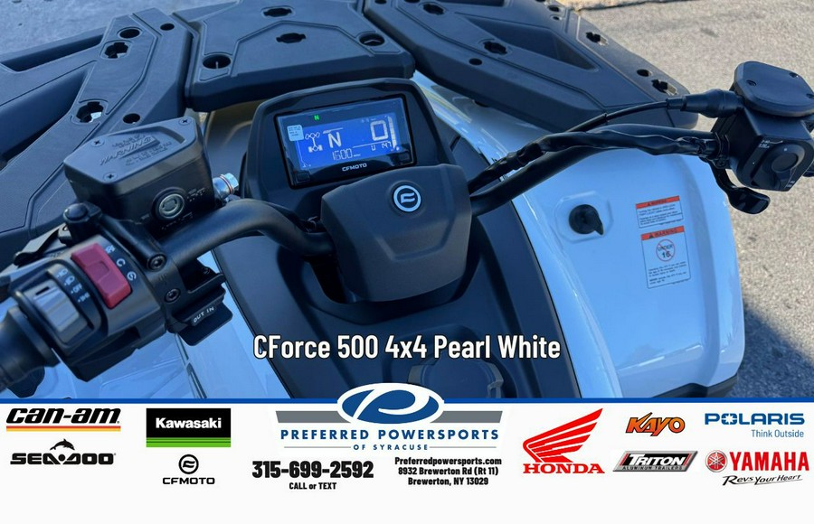 2026 CFMOTO CForce 500 Pearl White
