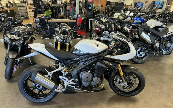 2024 Triumph Speed Triple 1200 RR Crystal White Storm Grey