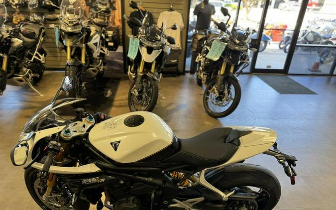 2024 Triumph Speed Triple 1200 RR Crystal White Storm Grey