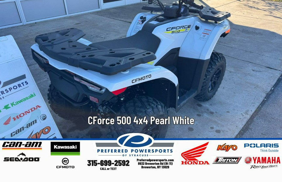 2026 CFMOTO CForce 500 Pearl White