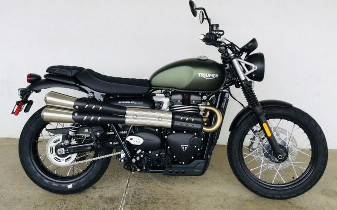 2024 Triumph Scrambler 900 Matte Khaki Green