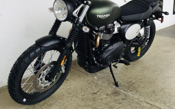 2024 Triumph Scrambler 900 Matte Khaki Green