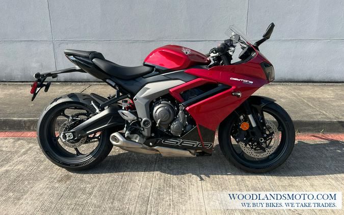 2025 Triumph Daytona 660 Carnival Red/Sapphire Black