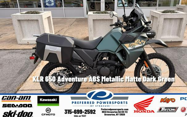 2026 Kawasaki KLR 650 Adventure ABS Metallic Matte Dark Green
