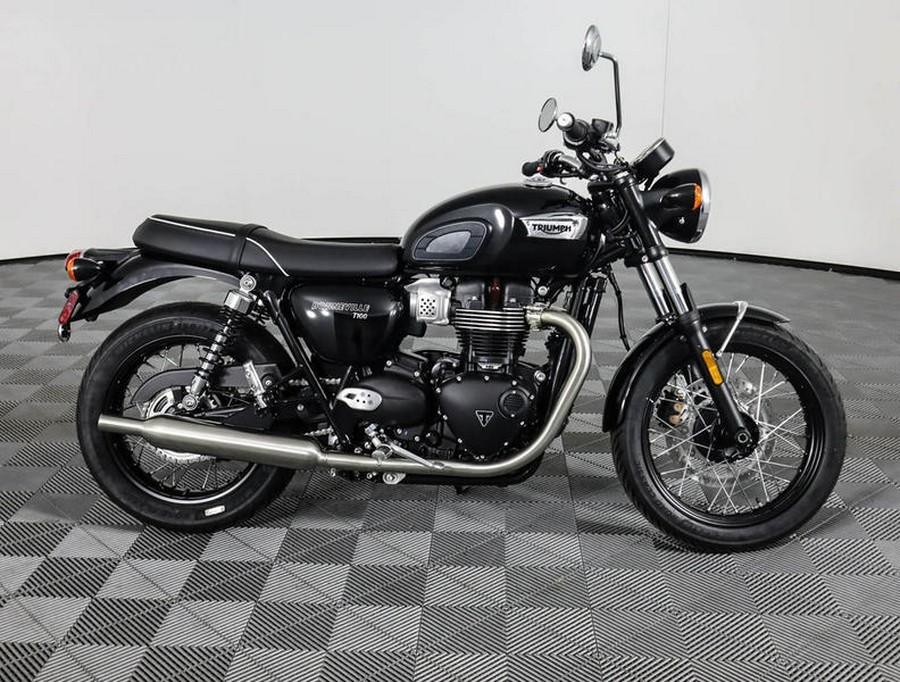 2024 Triumph Bonneville T100 Jet Black