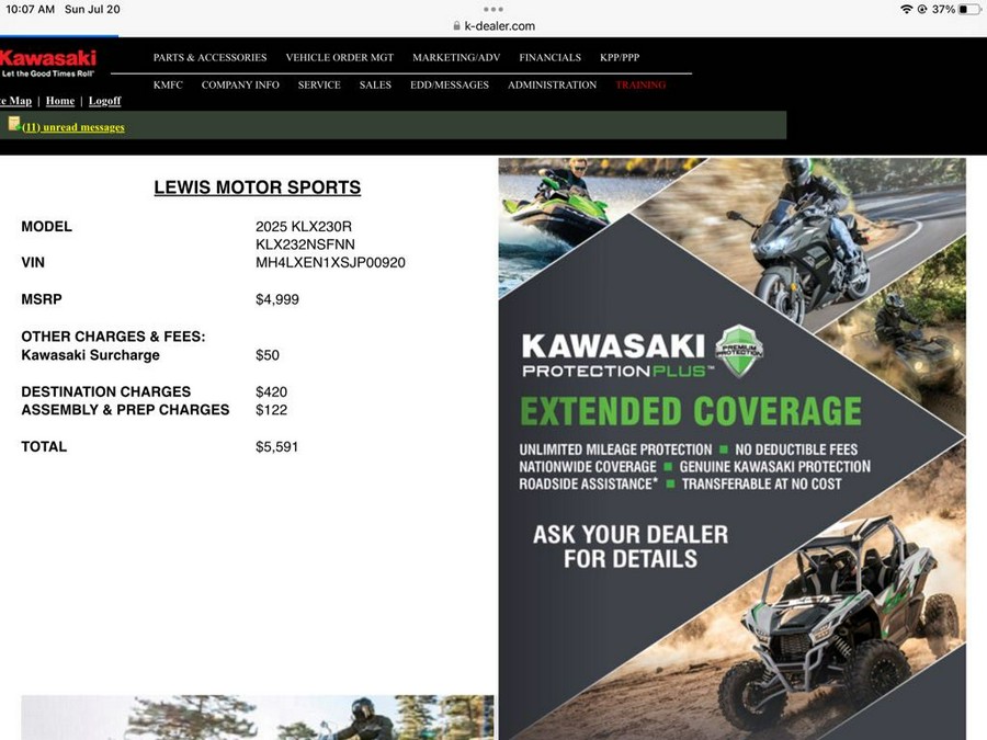 2025 Kawasaki KLX® 230R
