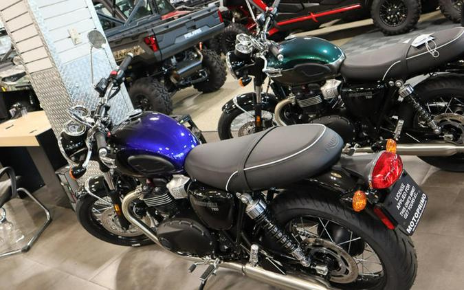 2024 Triumph Bonneville T100 Sapphire Blue/Silver Blue