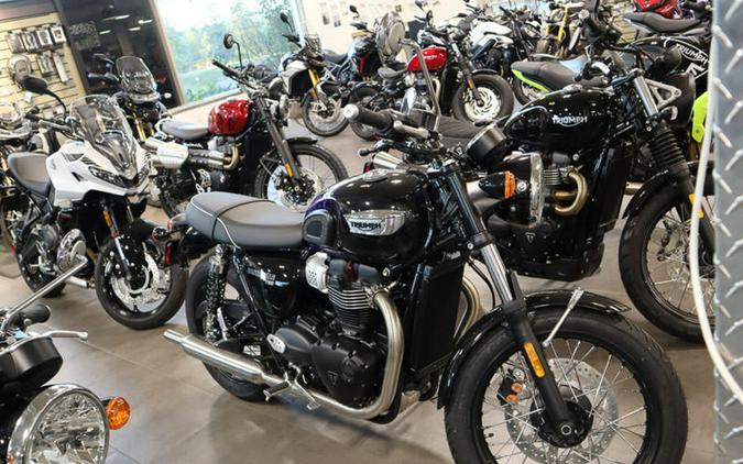 2024 Triumph Bonneville T100 Sapphire Blue/Silver Blue