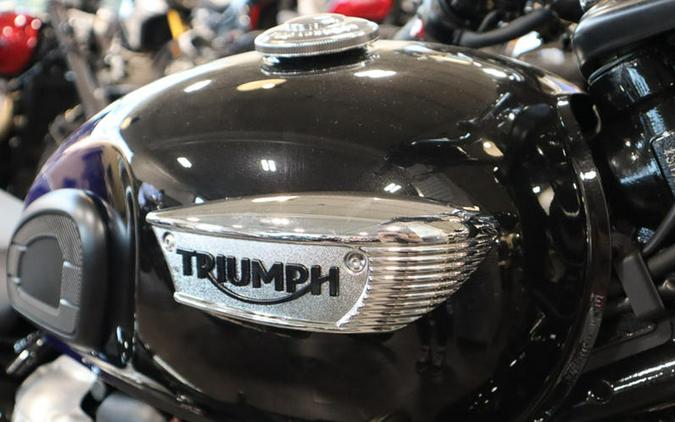 2024 Triumph Bonneville T100 Sapphire Blue/Silver Blue