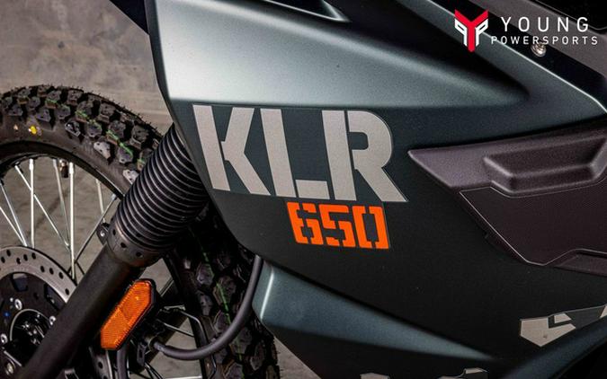 2025 Kawasaki KLR650 Metallic Matte Old School Green