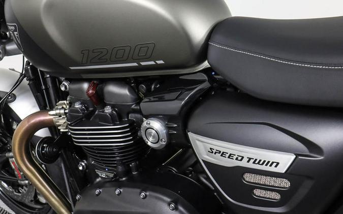 2024 Triumph Speed Twin 1200 Matte Ironstone/Matte Storm Grey