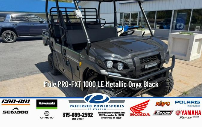 2026 Kawasaki Mule PRO-FXT 1000 LE Metallic Onyx Black