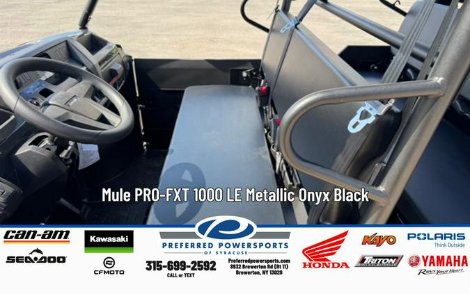 2026 Kawasaki Mule PRO-FXT 1000 LE Metallic Onyx Black