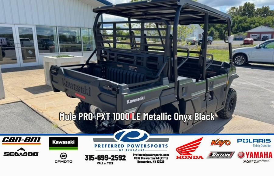 2026 Kawasaki Mule PRO-FXT 1000 LE Metallic Onyx Black