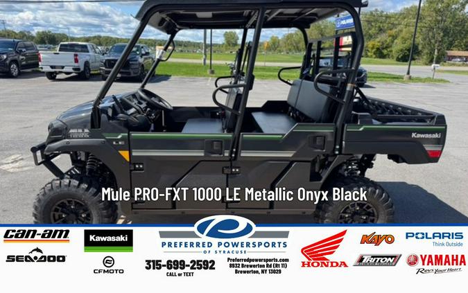 2026 Kawasaki Mule PRO-FXT 1000 LE Metallic Onyx Black