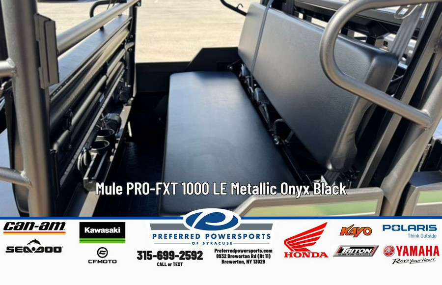 2026 Kawasaki Mule PRO-FXT 1000 LE Metallic Onyx Black